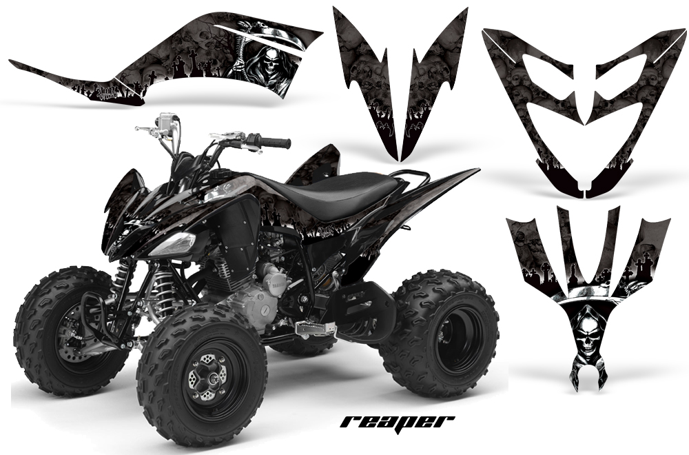 Yamaha Raptor 250 Graphics Reaper Black